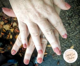 Clear BIAB with single colour Gel overlay