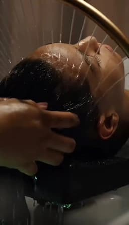 Deeply relaxing head massage