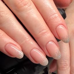 BIAB + Glitter ombré