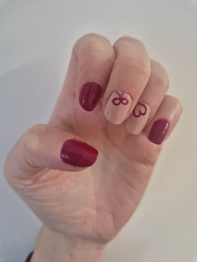 Gel Manicure with nail art