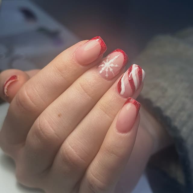BIAB with Tier 2 Nail Art