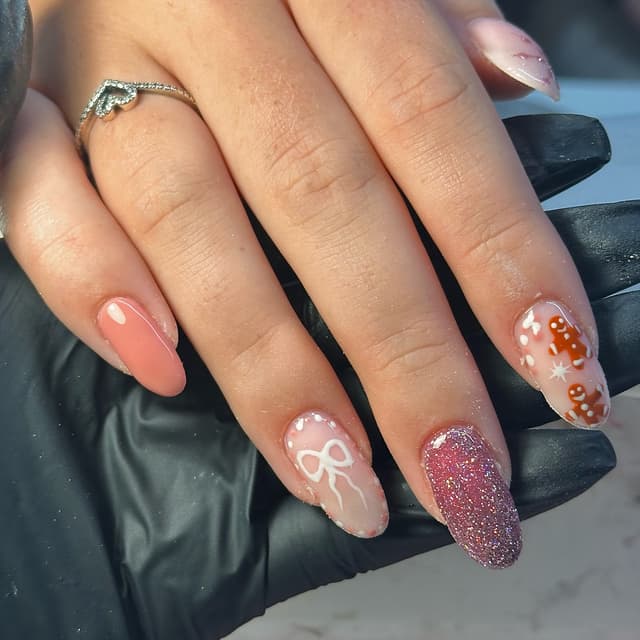 BIAB with Tier 2 Nail Art