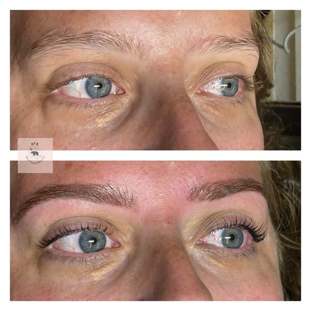 Brow tint and tidy and Korean lashlift