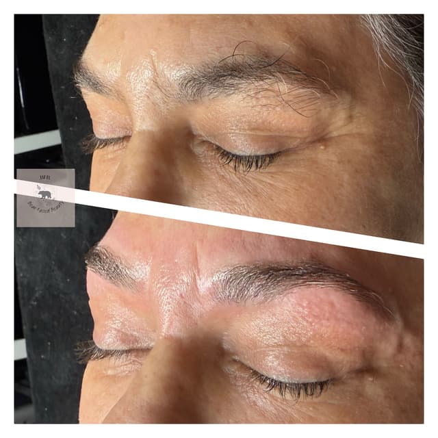 The difference a brow wax makes