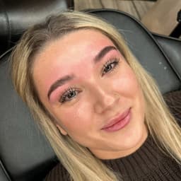 A perfect lash lift and tint