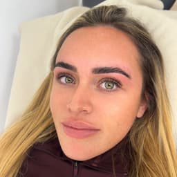 Beautiful lash lift complimented by a lamination