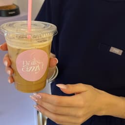 Takeaway iced coffee