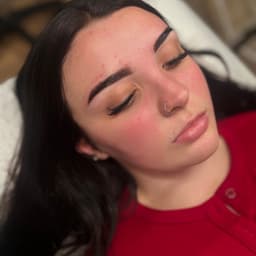 Brow lamination, wax and tint