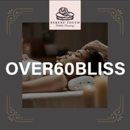 Enter this discount code at checkout for 10% off any 60 or 90min massage (over 60’s only)