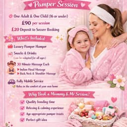 Mummy and Me Pamper session - message me to enquire or book