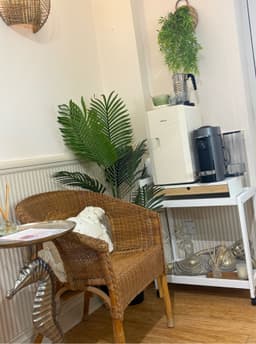Drinks station at Seasalt beauty salon Hastings