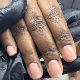 Barely there builder gel manicure