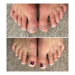 ✨ Fresh & natural pedicure ✨ Soft French style with floral detail clean, elegant and ready for any occasion 🌸