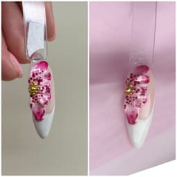 Practicing 3D floral design using gel 💗