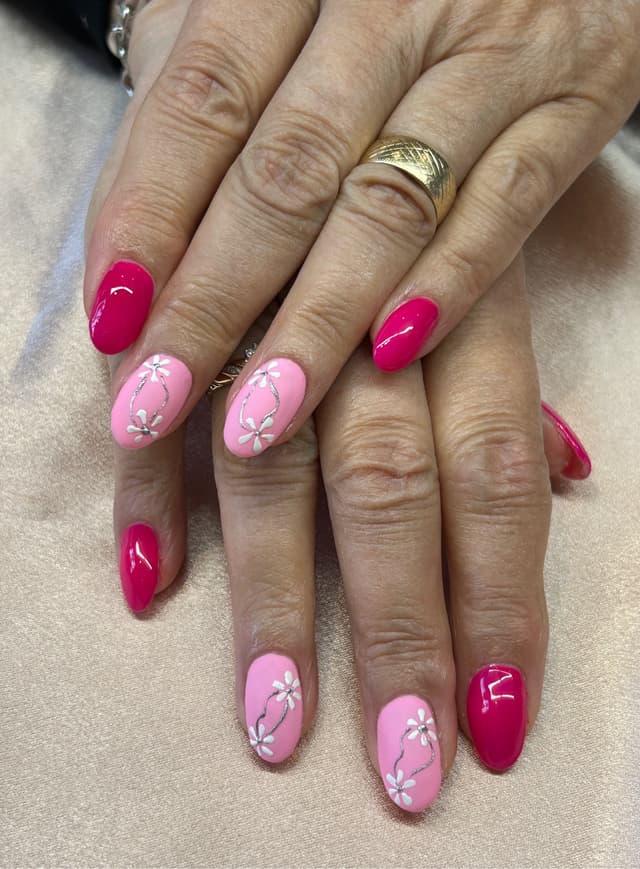 Pink set with flowers 🌸