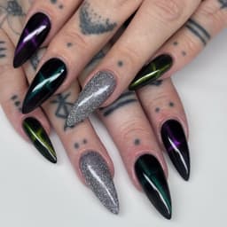 Full cover soft gel tip - medium stiletto