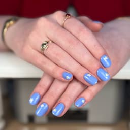 Prescriptive manicure + gel colour + nail art tier 1