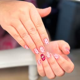 Prescriptive manicure + cat-eyes + nail art tier 1 & 3