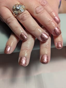 Sugarplum glitter gel polish