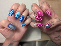 Bold & bright design on my nails