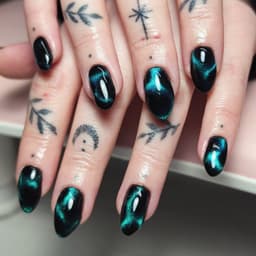 Northern lights nails