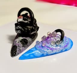 Cauldron bath bomb 3D nails