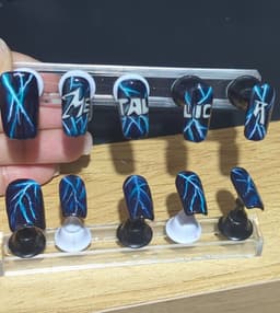 Metallica Nail art inspo trial