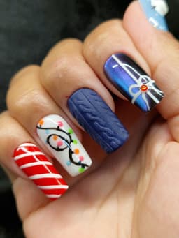 Xmas press on set - Medium Square