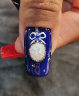 3D nail art bauble 🎄