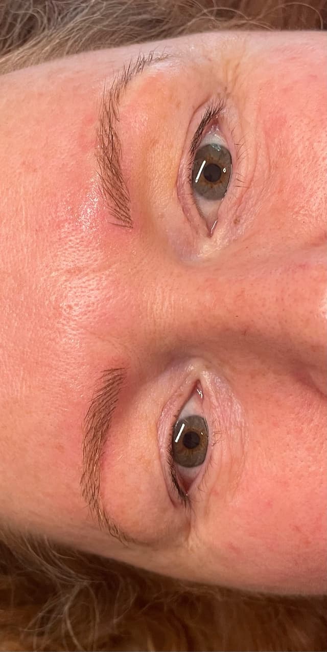 Permanent hair strokes