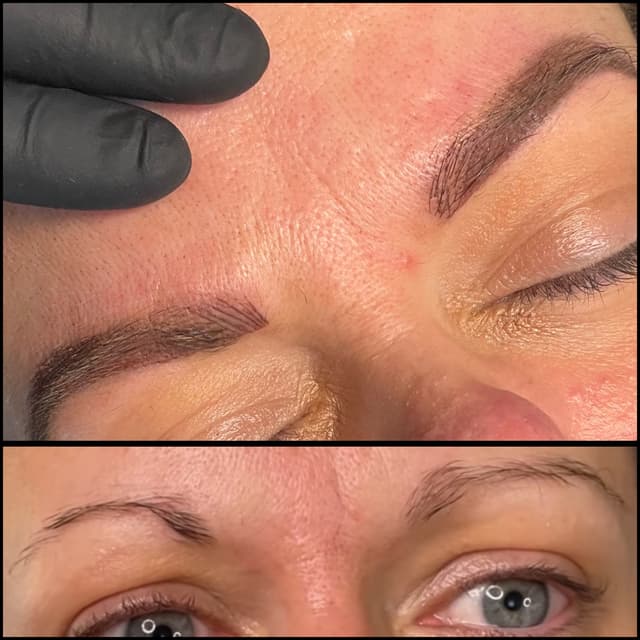 Hairstroke combination brow