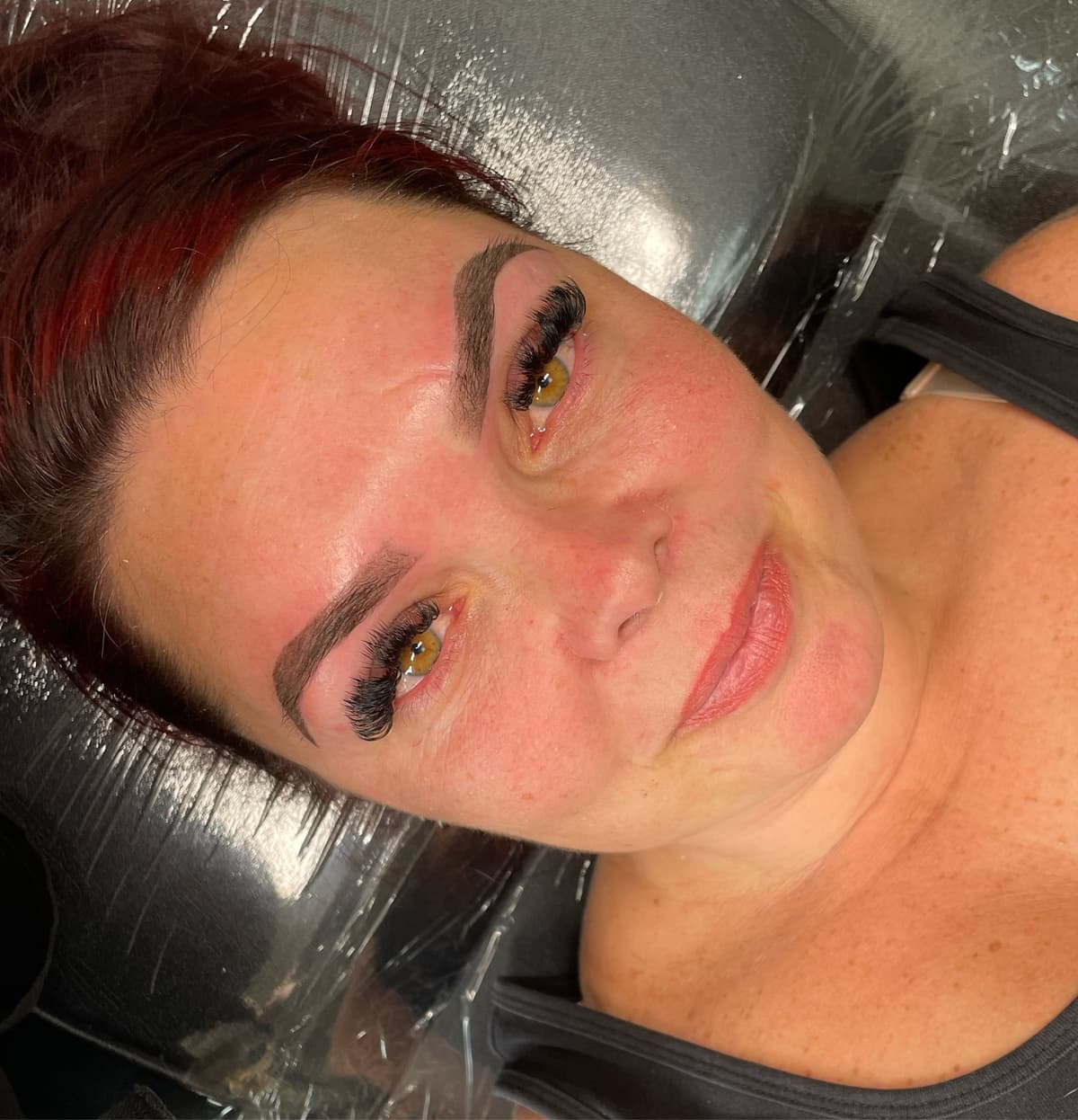 ombré brows - **£290.00**
ombré brows is a finish with a softer edge at the front into a more defined powdered finish.