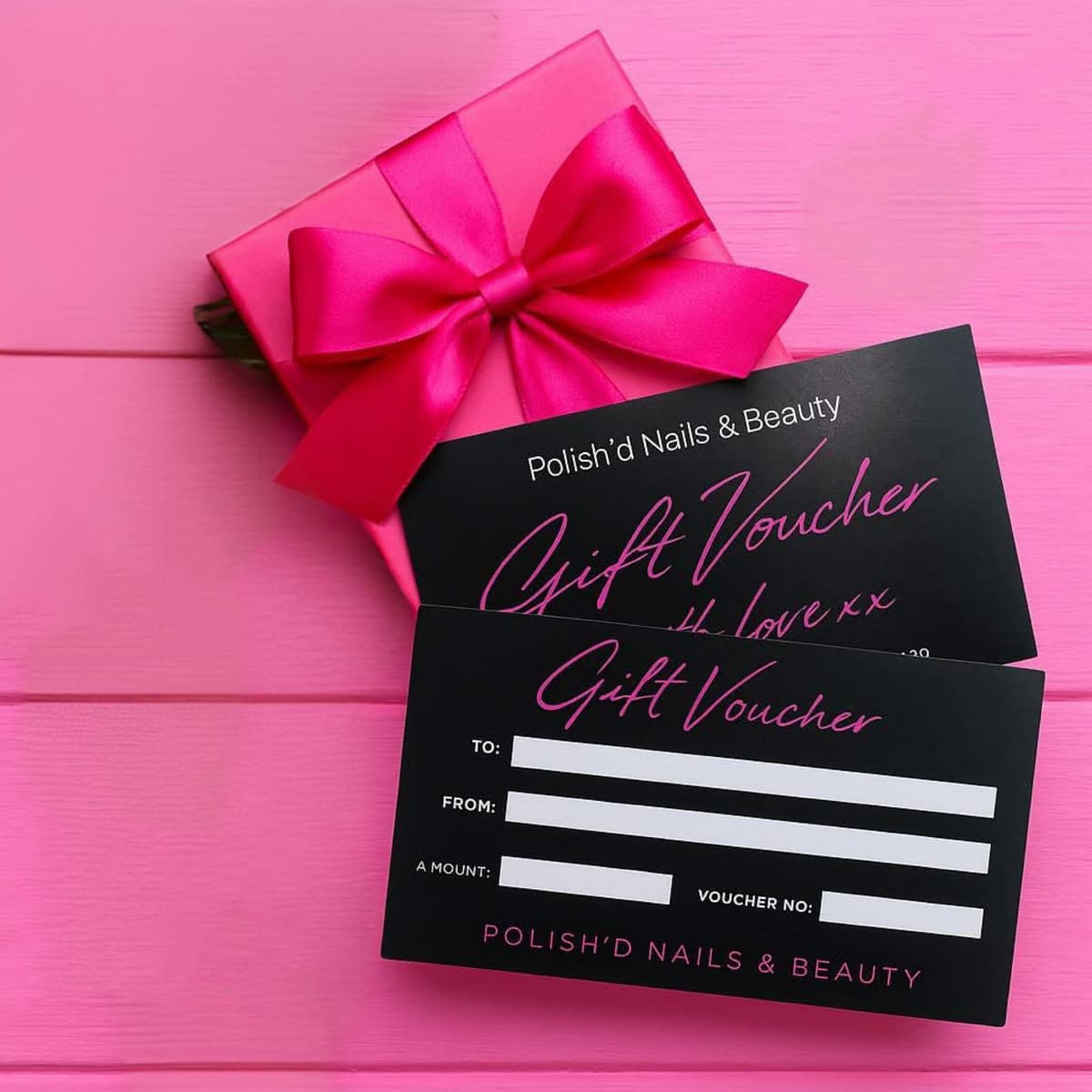 The Perfect Treat
Treat someone special today with a Polish’d Nails & Beauty Gift Voucher.
**“Because everyone deserves a little glow**”
