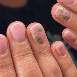 BIAB with Simple Nail Art