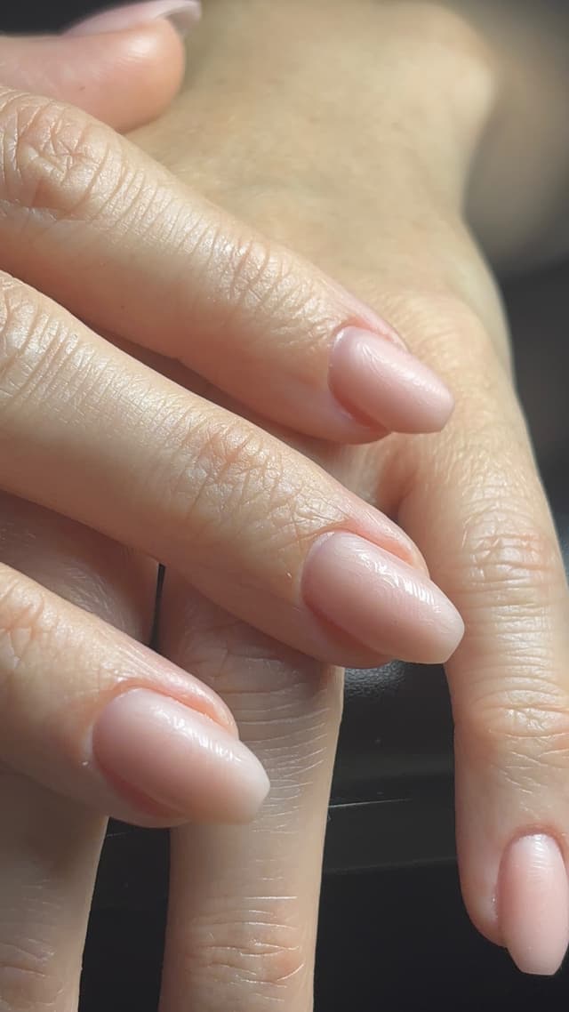 Sweet peachy nude with a textured twist