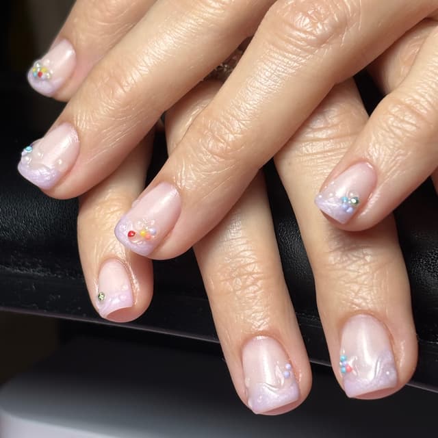 Gel Set with subtle textured flare
