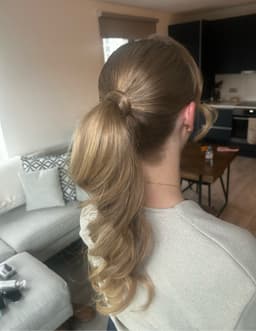 Updo glam pony