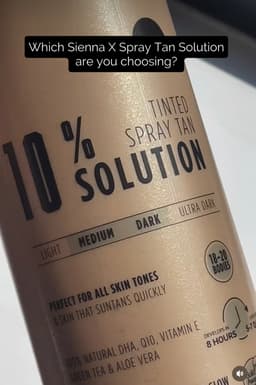 Sienna X Tanning