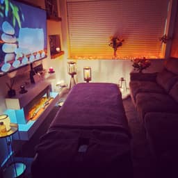 Can't beat a massage in the comfort of your own living room
