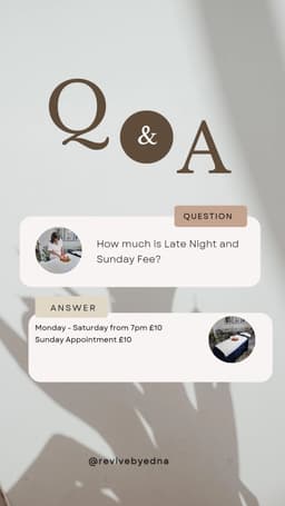 Late Night and Sunday Appointment