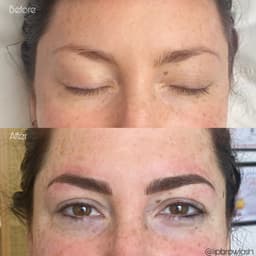 Combination brows using Microblading & shading technique