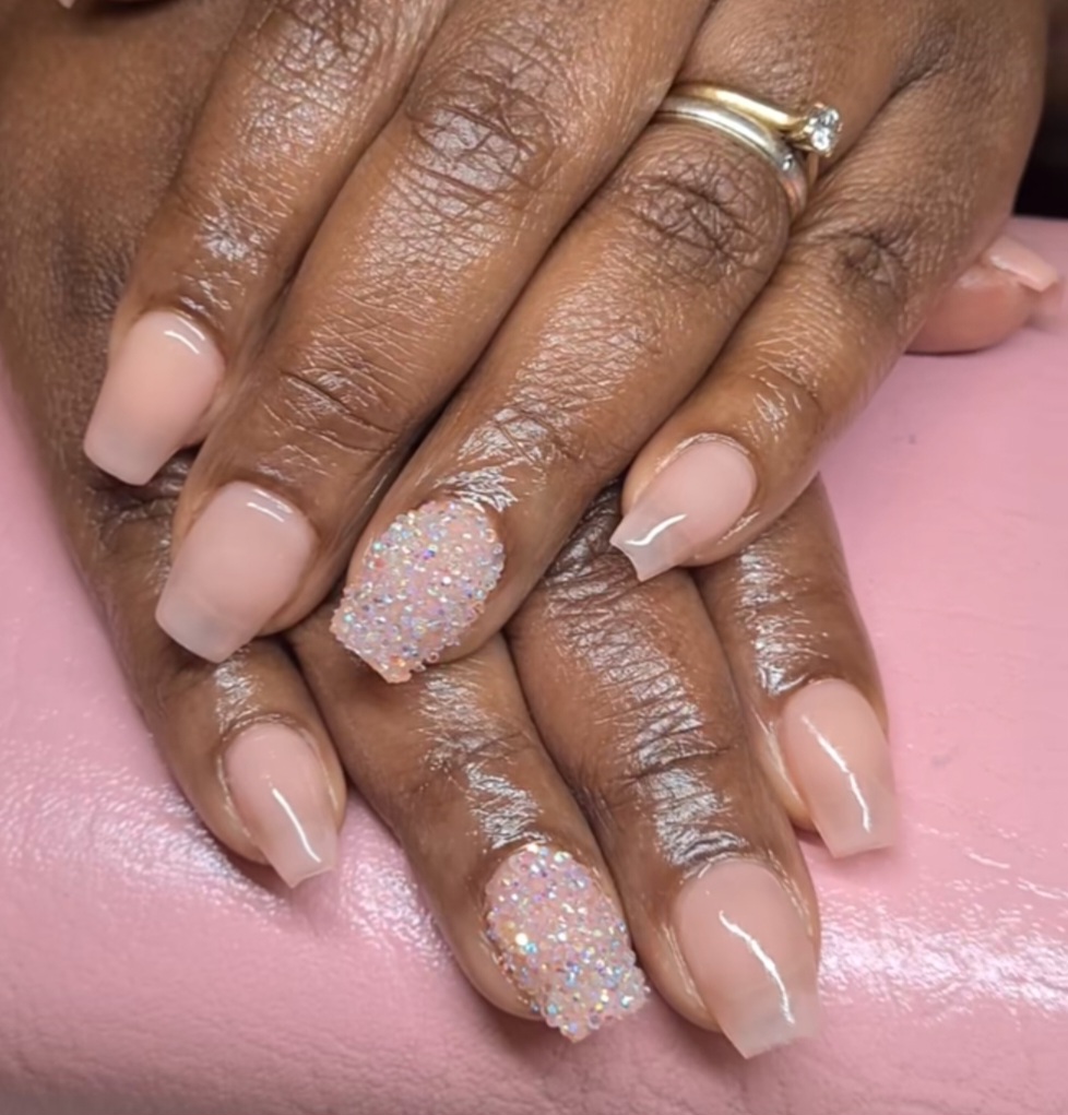 Gel X with pixie nail