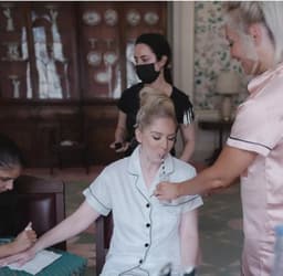 Bridal makeup and hair