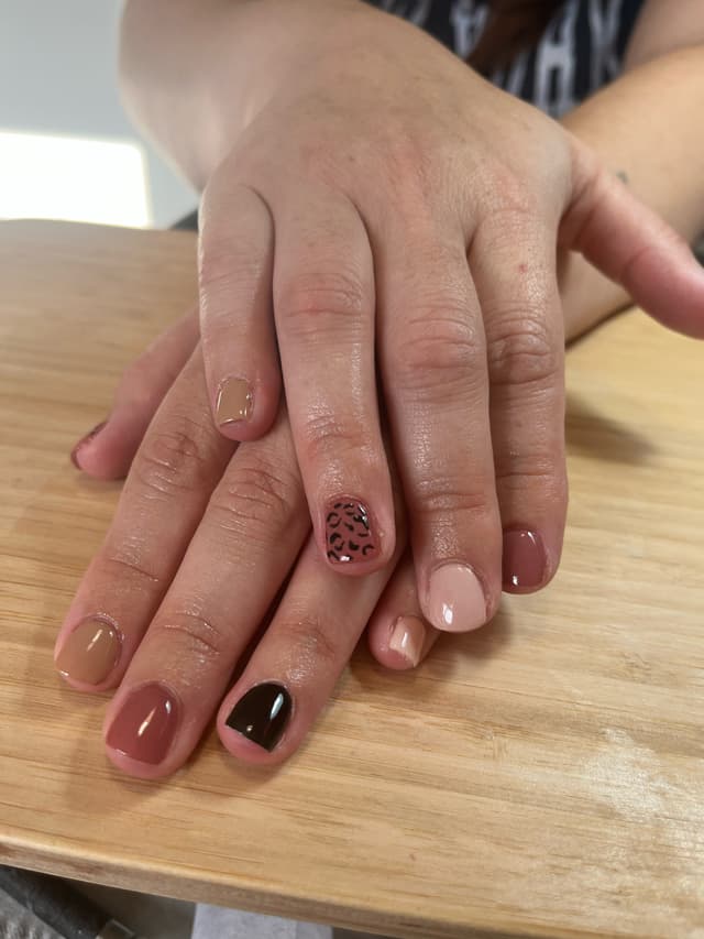 Hard gel manicure