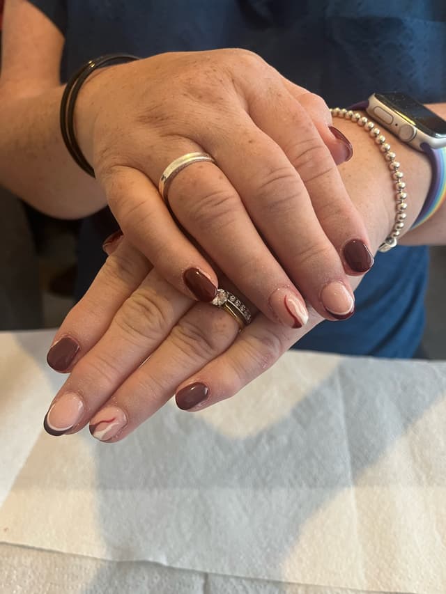Hard gel manicure