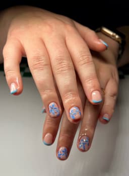 Builder Gel + Detailed Nail Art