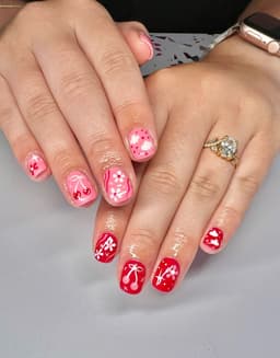 Builder Gel + Detailed Nail Art