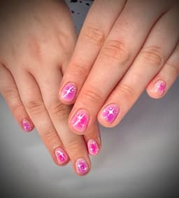 Builder Gel + Detailed Nail Art