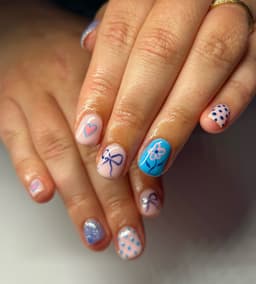 Builder Gel + Detailed Nail Art