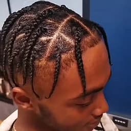 Textured hair man's cut